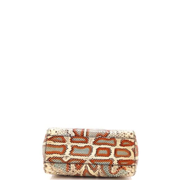Fendi Peekaboo Bag Python Mini Multicolor - Picture 4 of 6